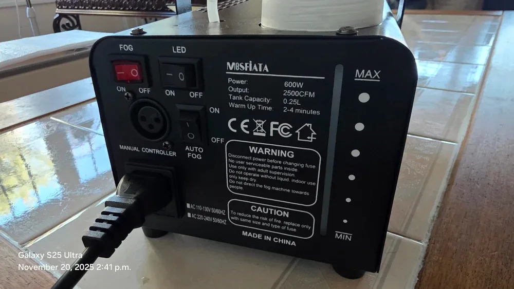 MOSFiATA Fog Machine with 18 RGB LED Lights image indicator(8)