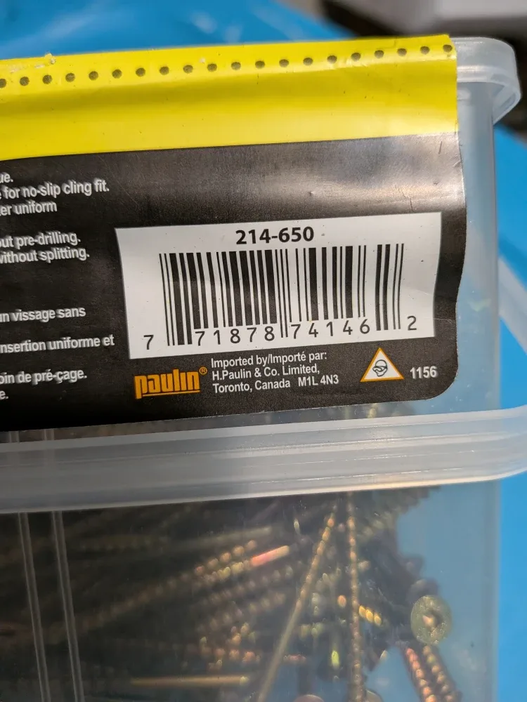 Paulin Construction Screws 8x3" box of 150 screws image indicator(7)