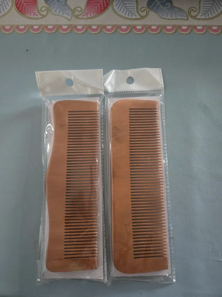 Two New Wooden Hair Combs