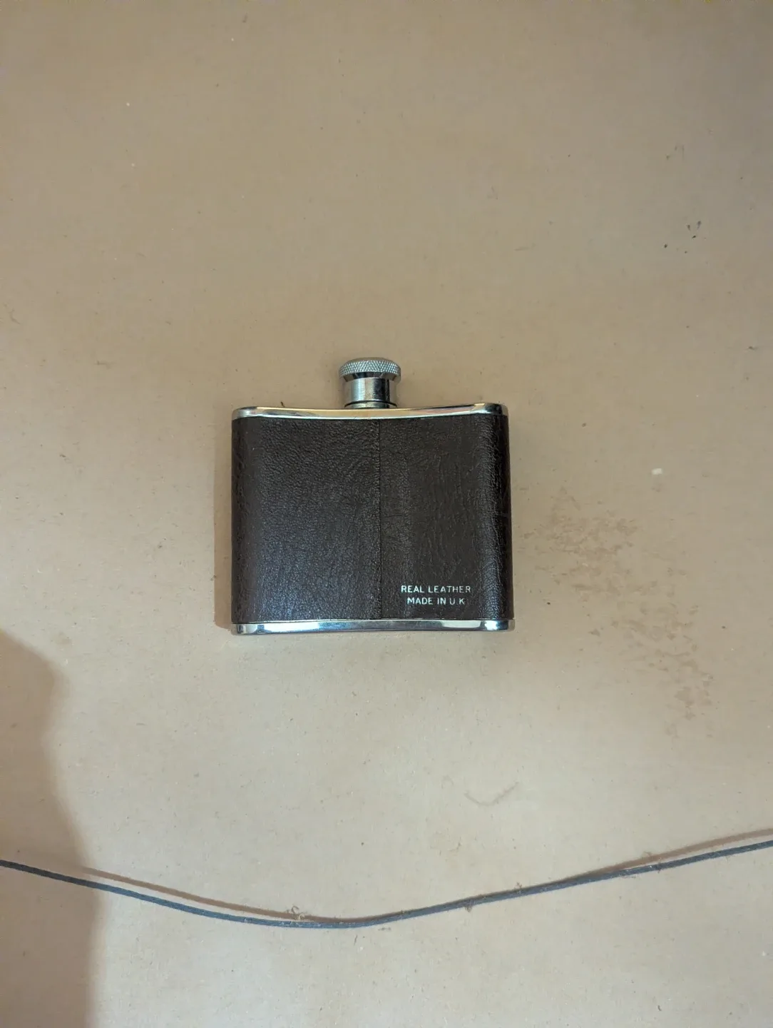 Stainless Steel 4oz Flask - Made in England thumbnail
