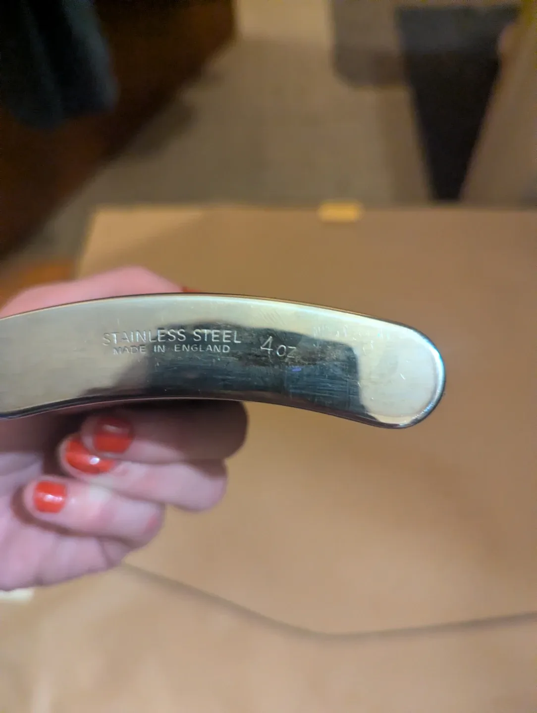 Stainless Steel 4oz Flask - Made in England image indicator(2)