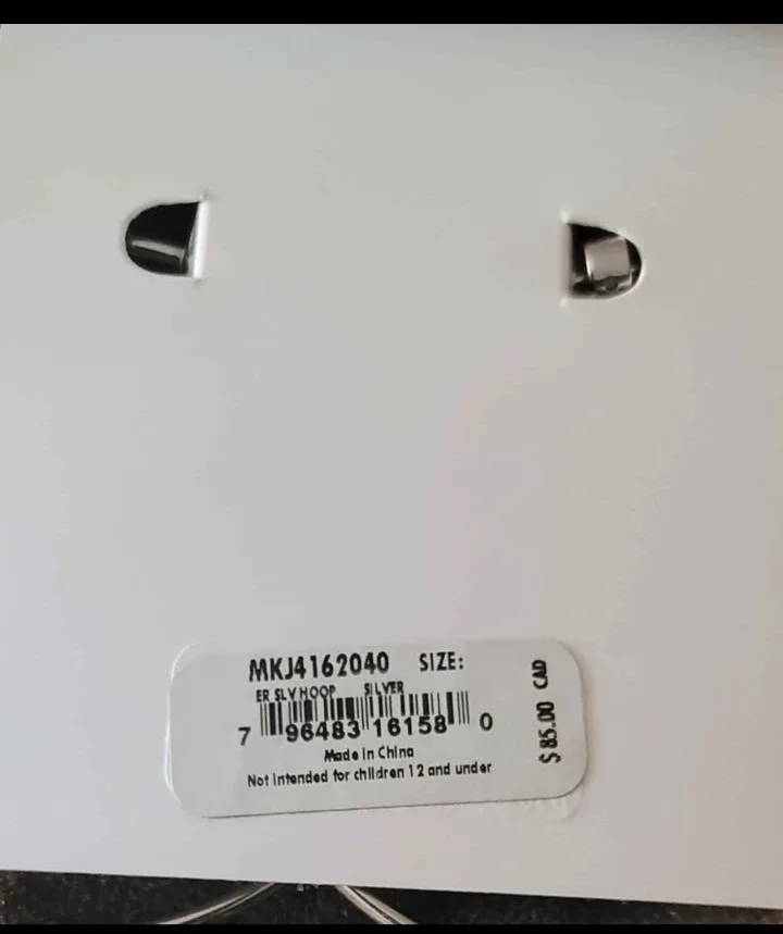 Michael Kors Silver Hoop Earrings - New image indicator(2)