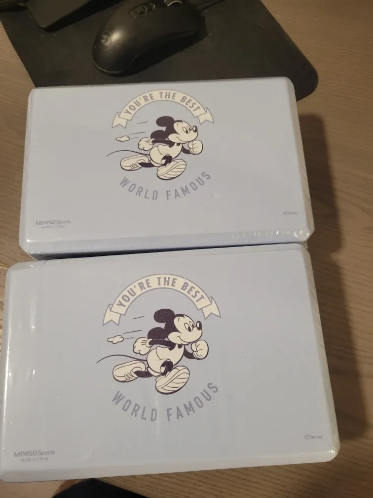 New MINISO Sports Mickey Mouse Yoga Blocks