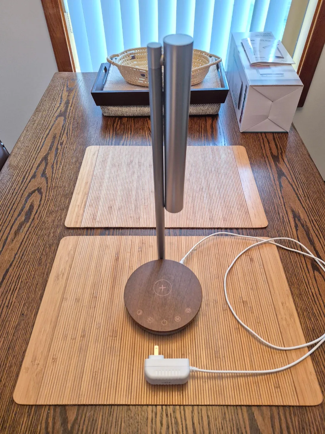 UltraBrite LED Desk Lamp with Wireless Charging & Mood Light image indicator(5)