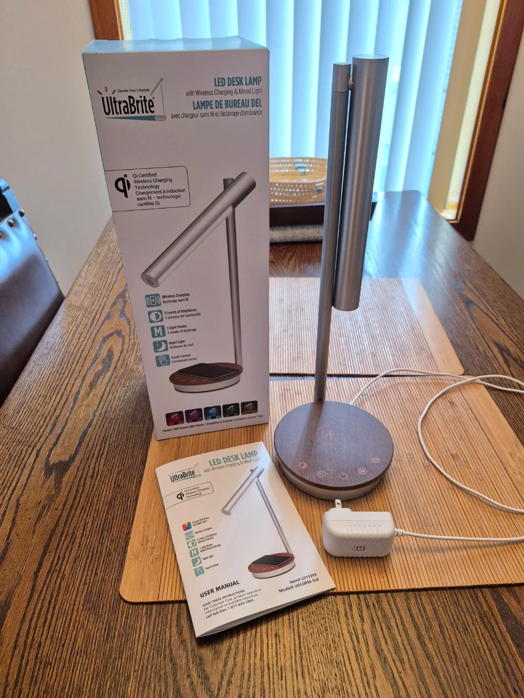 UltraBrite LED Desk Lamp with Wireless Charging & Mood Light image indicator(8)
