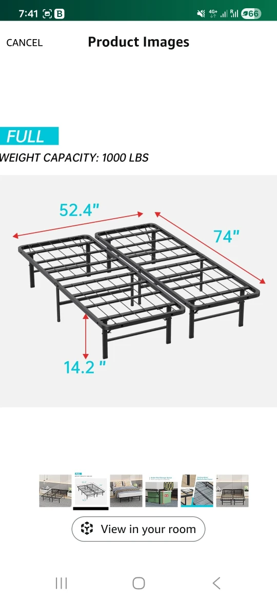 Full Size Metal Bed Frame - photo 2