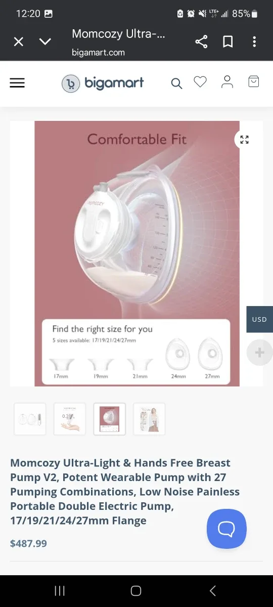 momcozy I AM V2 Breast Pump 2 pack - New! image indicator(3)