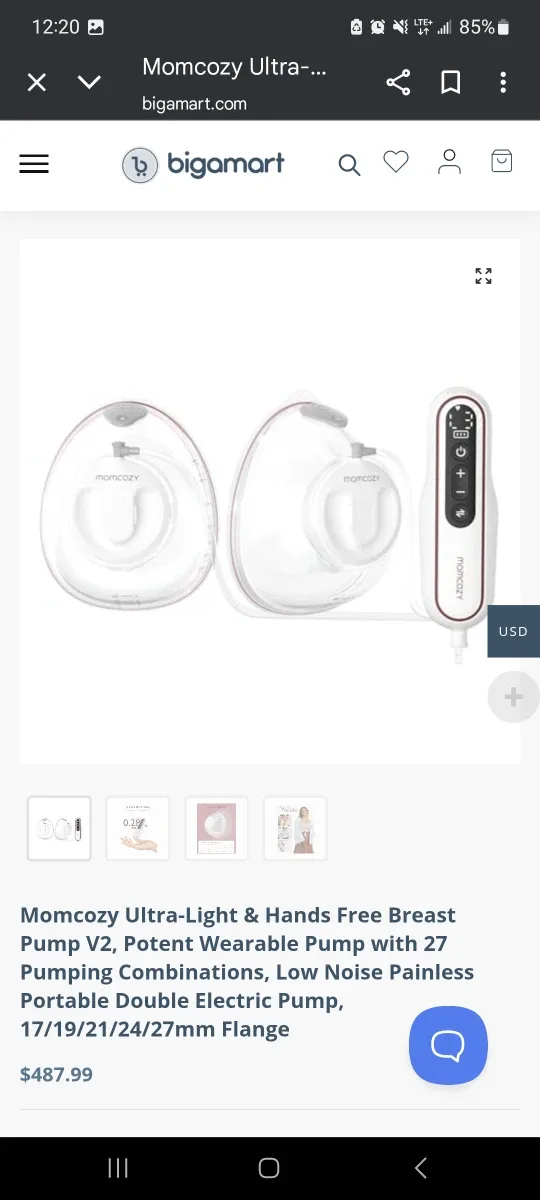 momcozy I AM V2 Breast Pump 2 pack - New! image indicator(4)