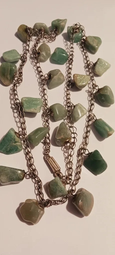 Beautiful Vintage Aventurine Jade Beaded Necklace
