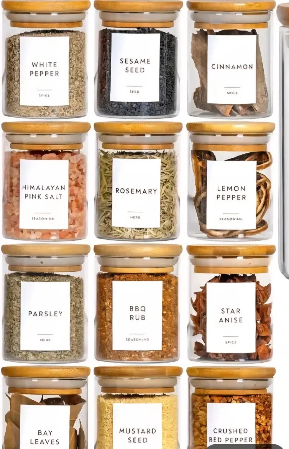 12-Pack/24-Pack Glass Jars with Bamboo Lids, 6oz NEW thumbnail