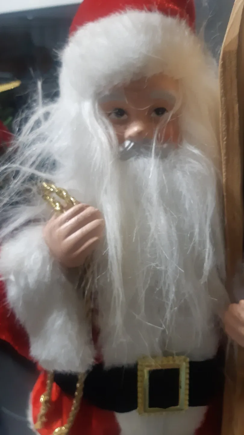 Santa Claus Figurine with Skis image indicator(4)