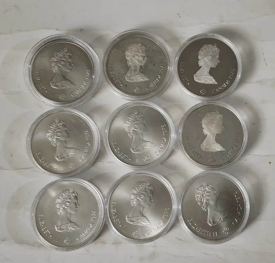 Montreal 1976 Olympiad $5 silver Coins for sale image indicator(2)