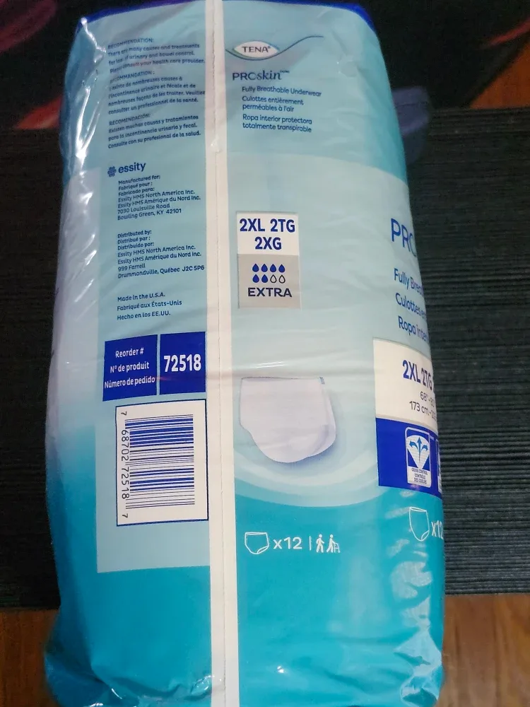 TENA ProSkin 2XL Underwear (x12) image indicator(4)