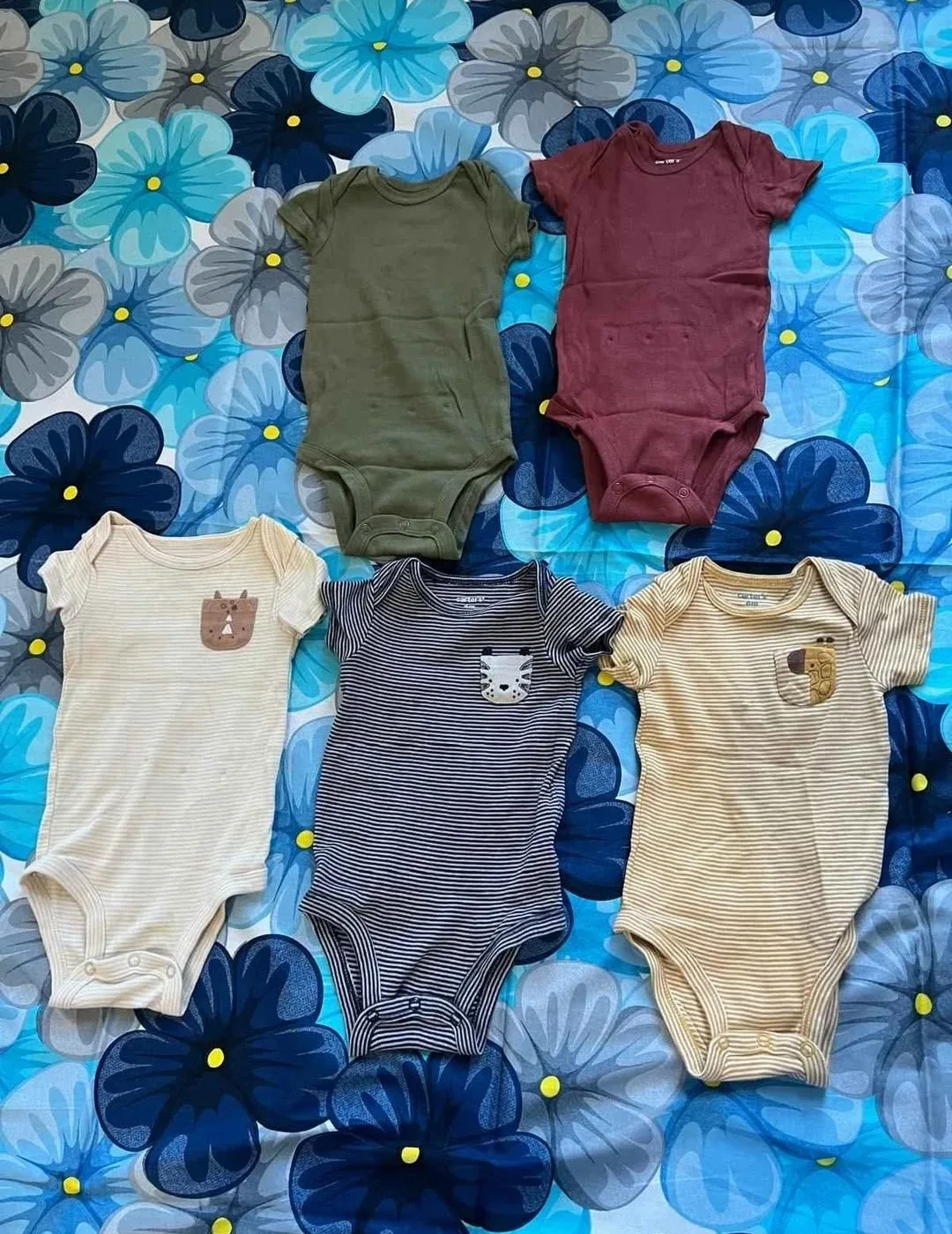 Carter's Baby Bodysuits, Size 6M