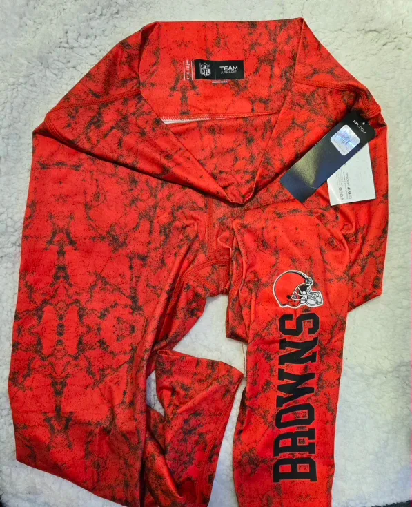 NFL Team Apparel Cleveland Browns Leggings - Size M image indicator(2)