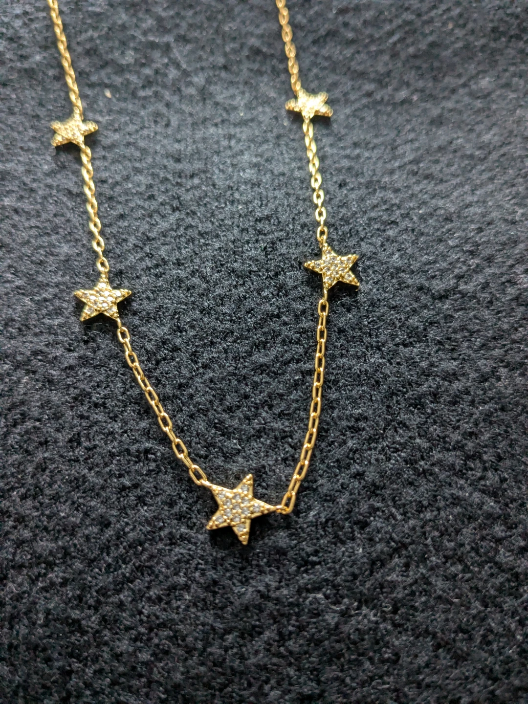 Star Design Gold Necklace
