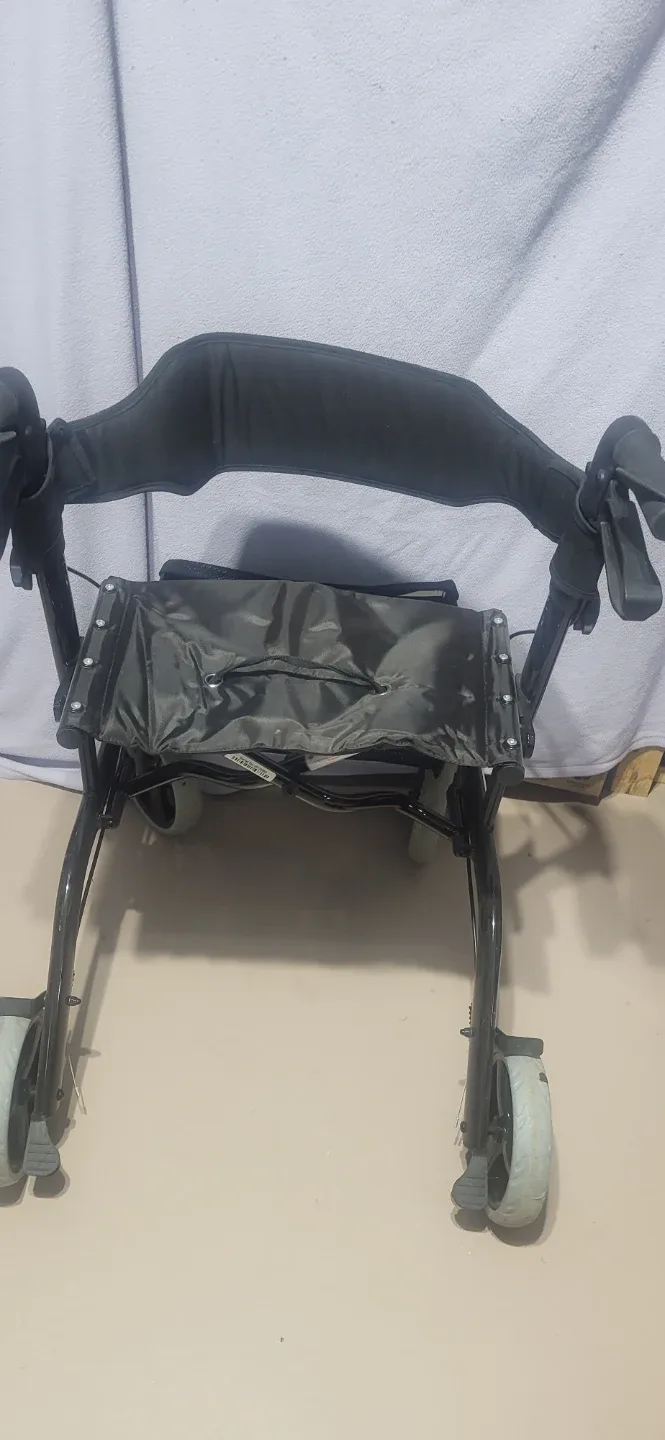 Four Wheel Walker with Seat & Basket