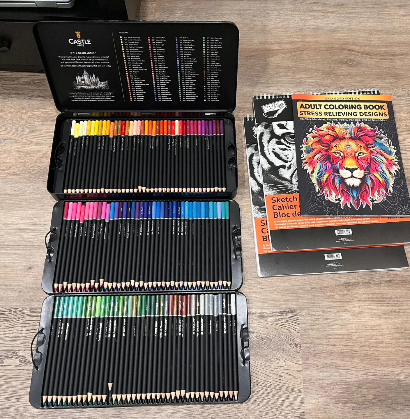 Castle Arts 120 Premium Soft Touch Colored Pencils