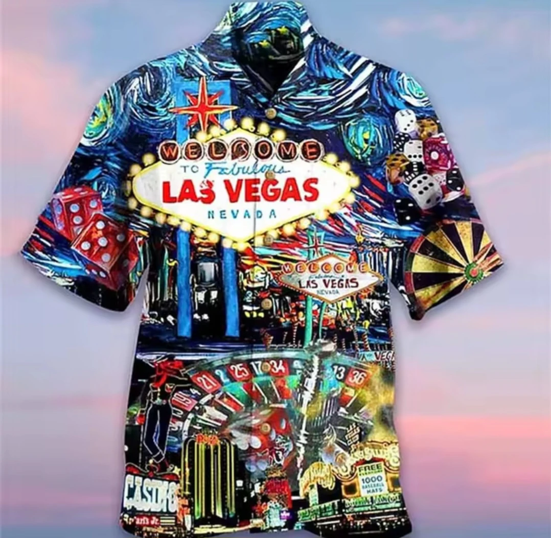 Las Vegas Novelty Button-Up Shirt