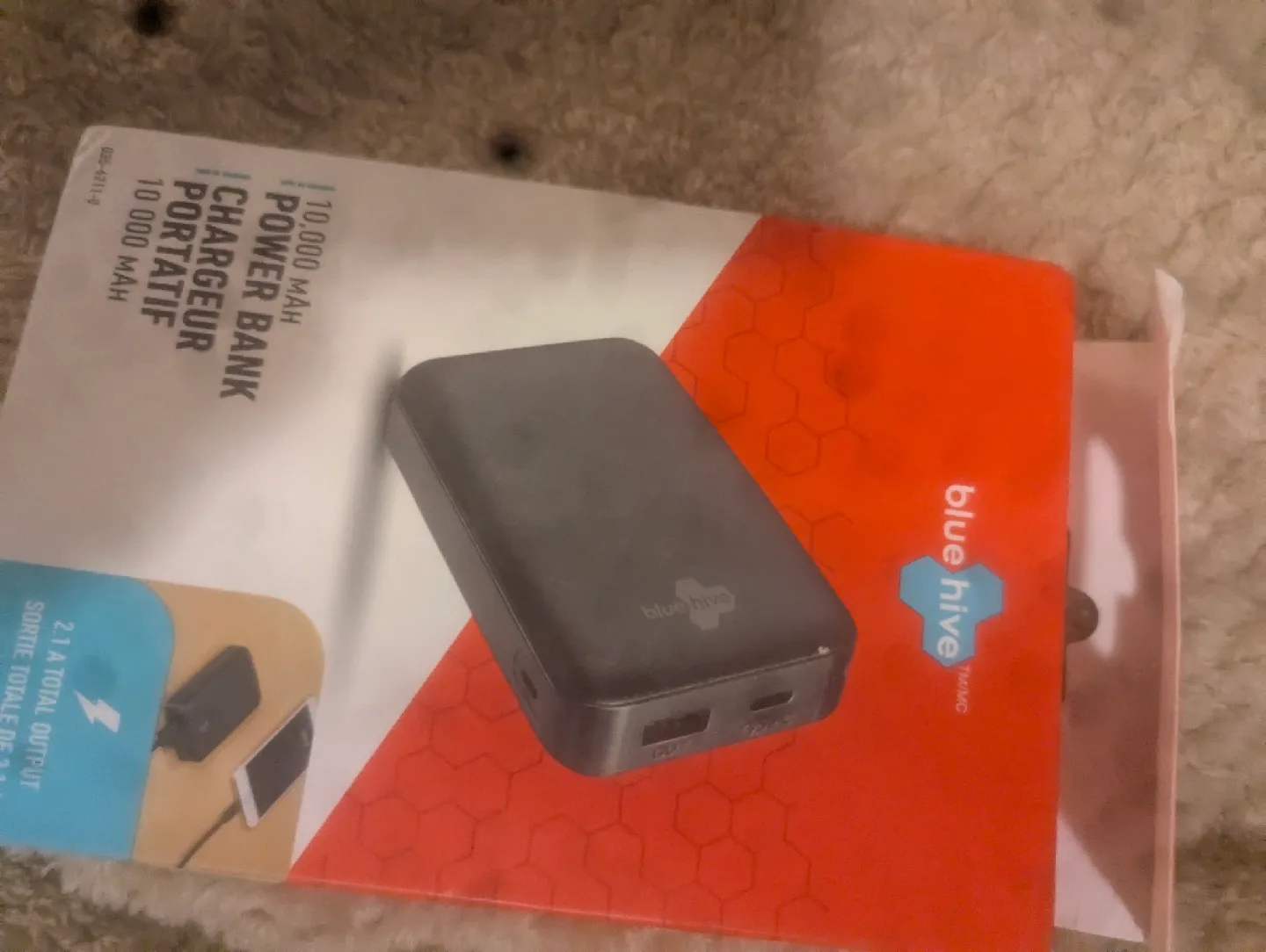 Blue Hive 10,000 mAh Power Bank - Portable Charger thumbnail