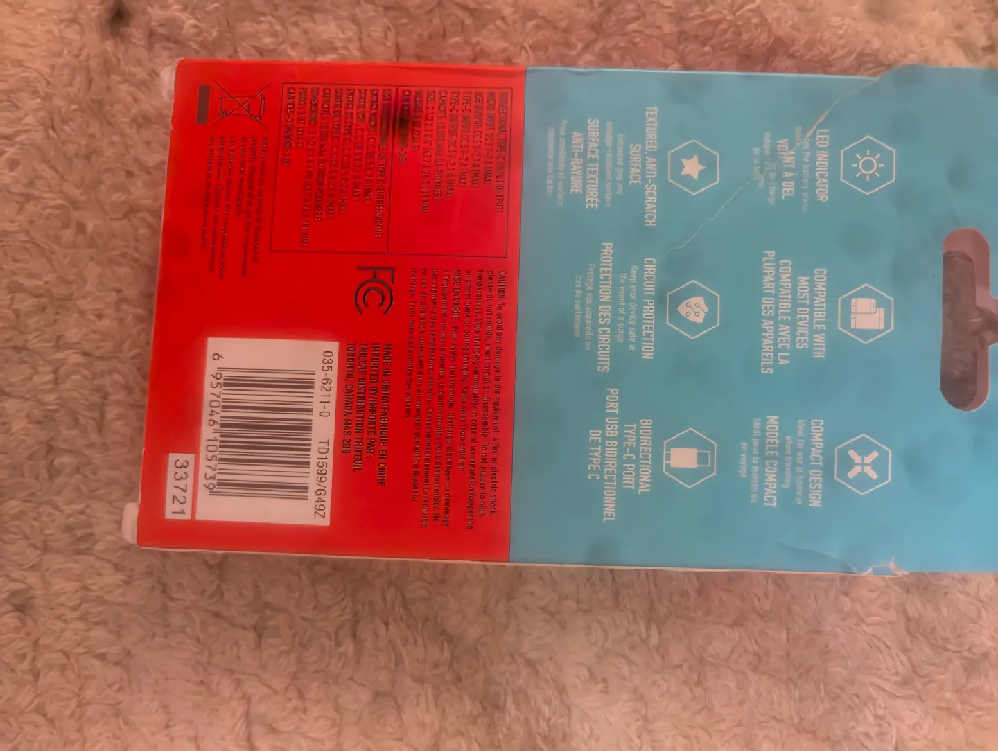 Blue Hive 10,000 mAh Power Bank - Portable Charger image indicator(3)