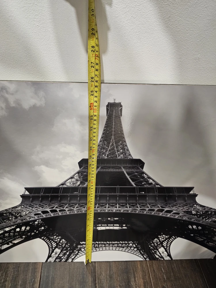 6 pieces Paris Eiffel Tower & Clock Wall Art Set - photo 2