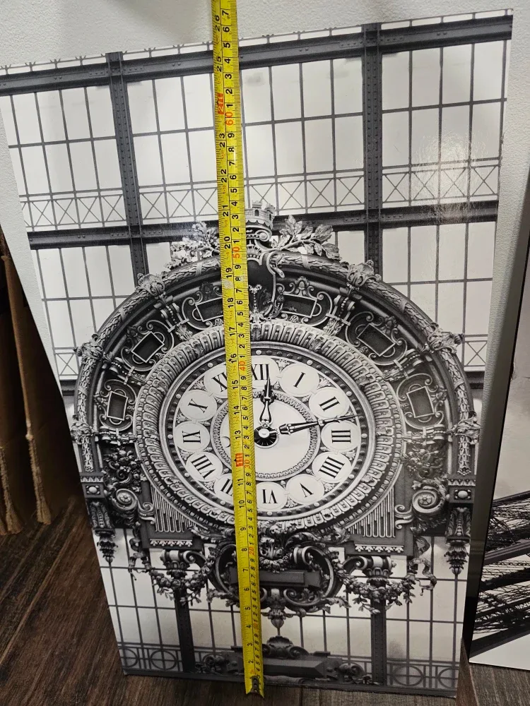 6 pieces Paris Eiffel Tower & Clock Wall Art Set image indicator(4)