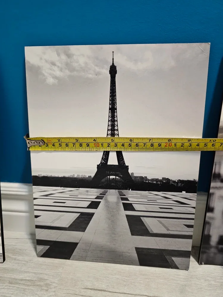 6 pieces Paris Eiffel Tower & Clock Wall Art Set image indicator(6)