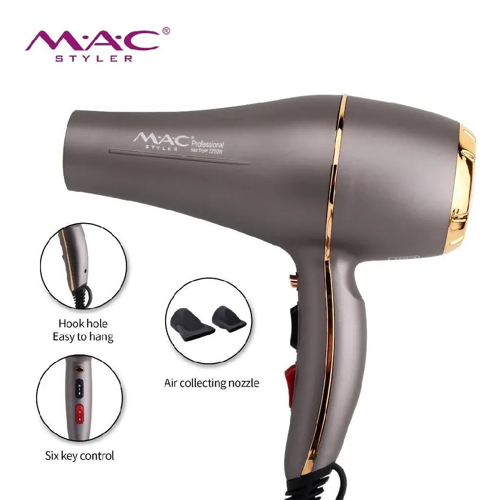 MAC Styler Professional Hair Dryer 2200W  Powerful AC Motor image indicator(3)