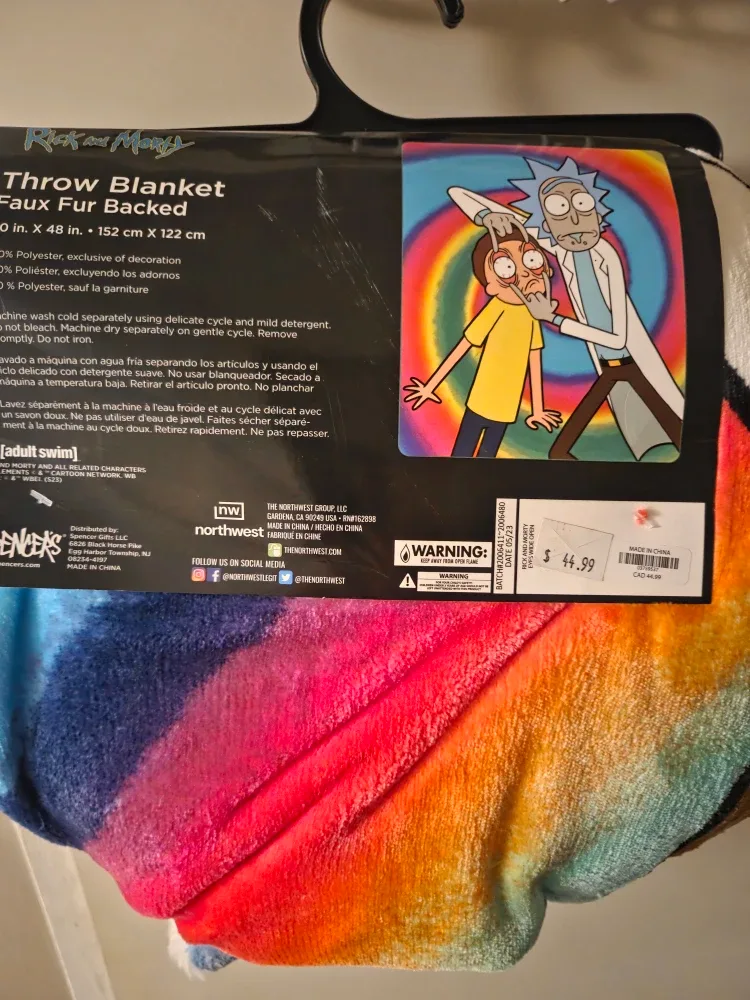 Rick and morty blanket image indicator(2)