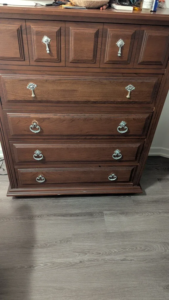 Brown Wooden Dresser