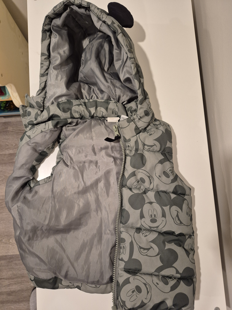 Mickey Mouse Padded Vest with Hood - photo 4