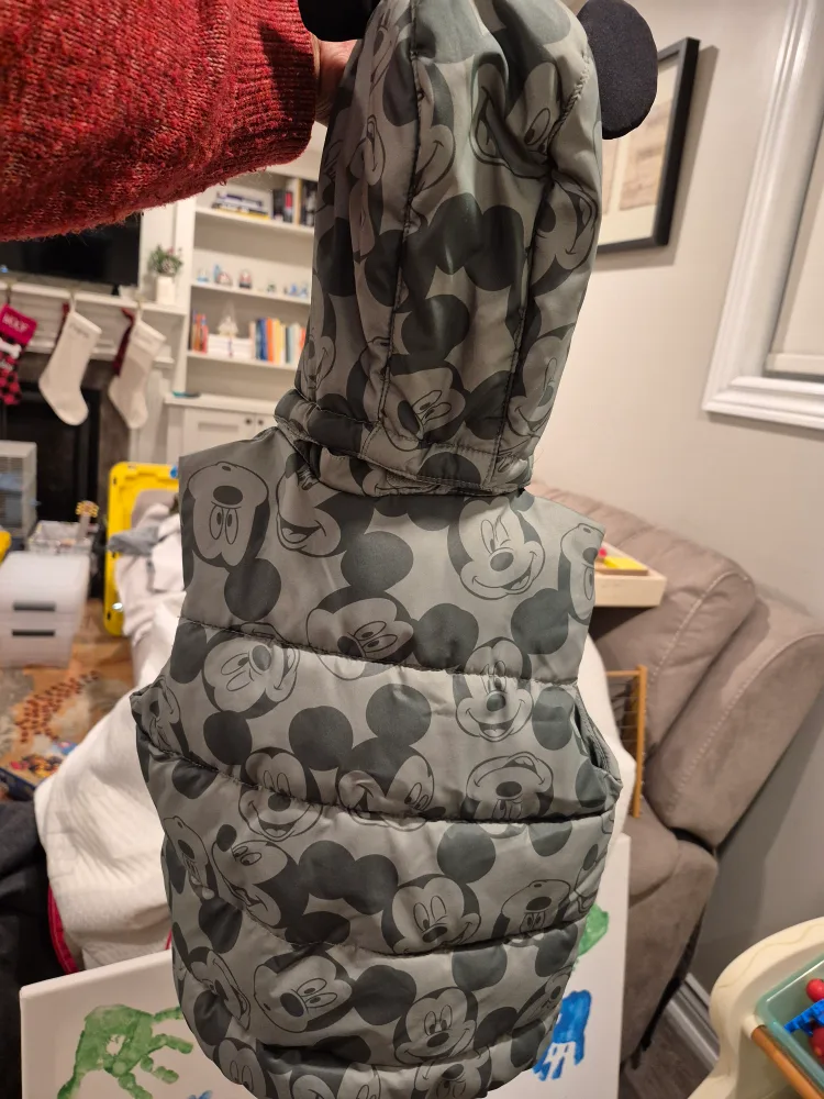 Mickey Mouse Padded Vest with Hood image indicator(6)
