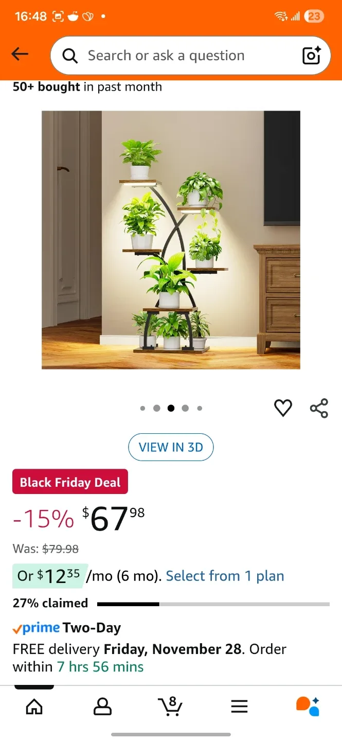 JUSTOG Plant Stand - 6 Tiered Shelf image indicator(4)