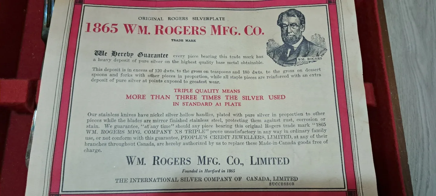 WM. Rogers XS Triple Plate Cutlery Set image indicator(6)