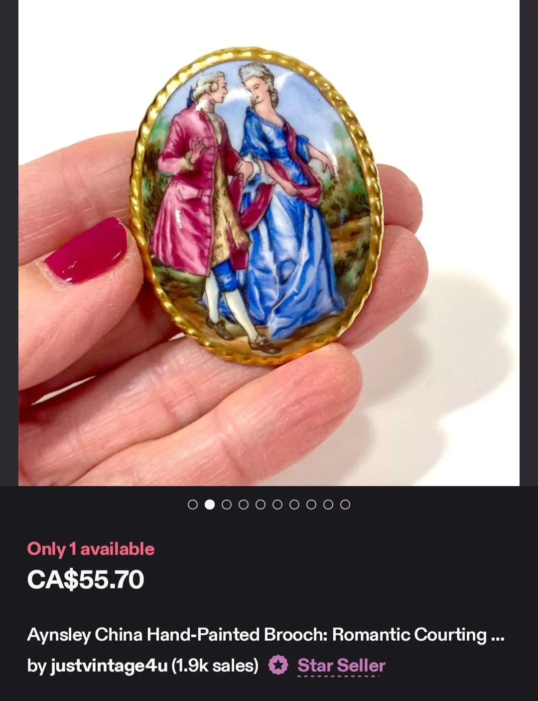 Aynsley Fine Bone China Brooch image indicator(4)