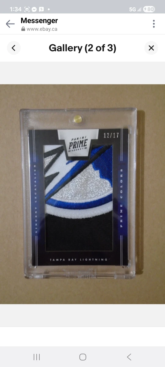 Vincent Lecavalier Tampa Bay Lightning Panini Prime Colors Card - photo 2