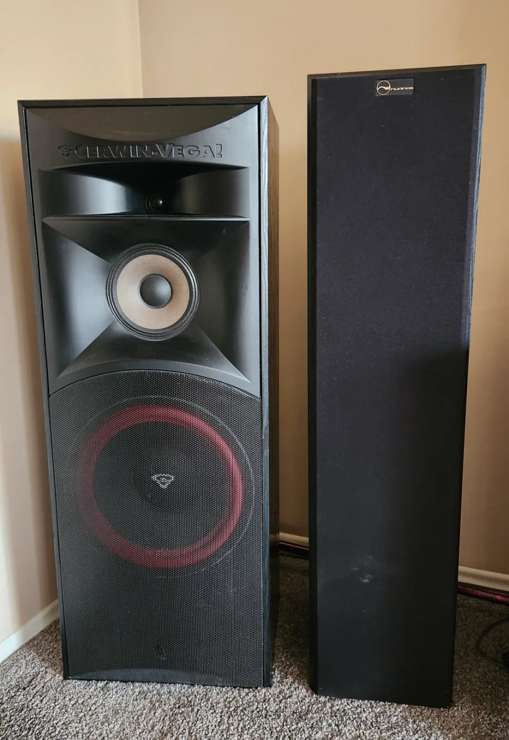 2 Cerwin Vega & 2 Nuance Speakers