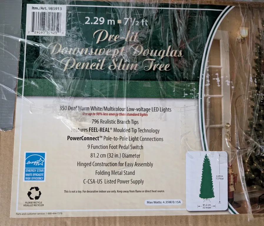 BEAUTIFUL 7.5 ft Pre-lit Douglas Fir Christmas Tree image indicator(6)