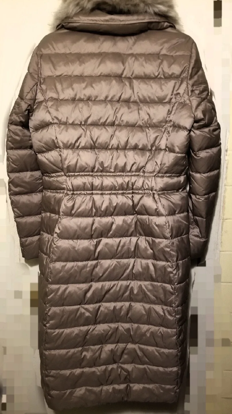 NWT Tahari Puffer Coat with Faux Fur Hood image indicator(5)