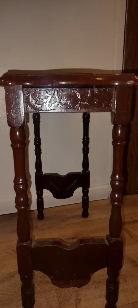 Brown Wooden Accent Table image indicator(4)