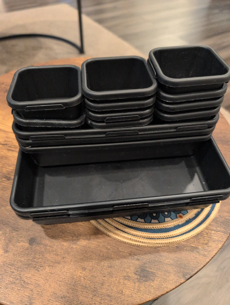 Black Plastic organizer set (15pcs)