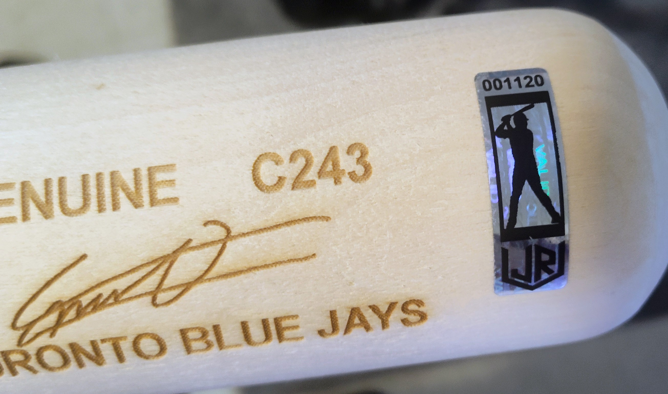 Vladimir Guerrero Jr SIGNED PREROOKIE 2019 MLB Bat COA &hologram - photo 5