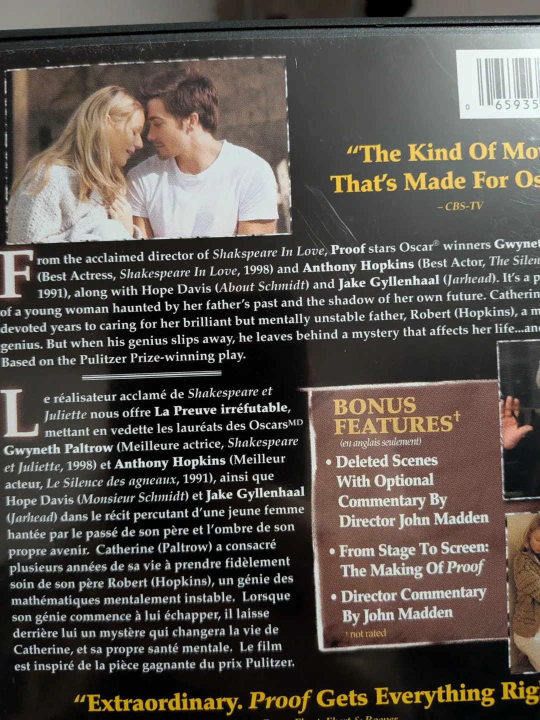 Proof DVD - Gwyneth Paltrow, Anthony Hopkins image indicator(4)