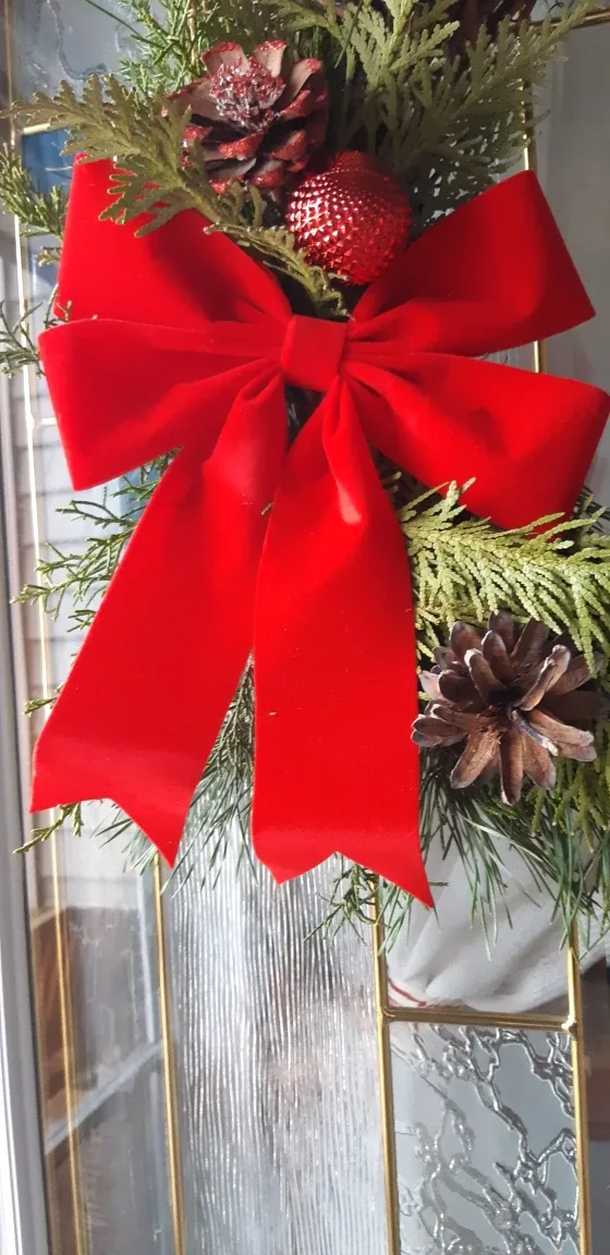 Christmas Real greenery grapevine Wreath image indicator(2)