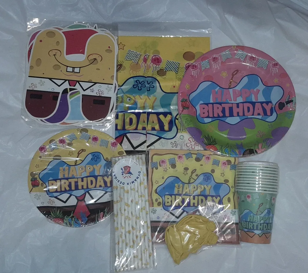 SpongeBob Birthday Party Kit - 64 Pieces image indicator(2)