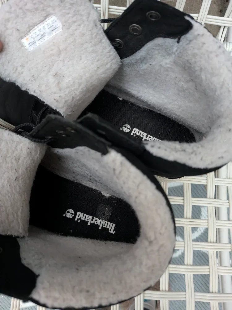 Timberland Black Leather High-Top Sneakers sz Ladies 8 image indicator(7)