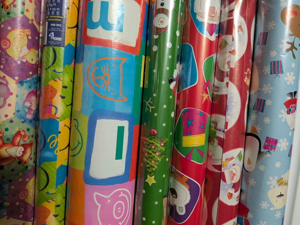 Assorted Xmas/BDay Wrapping Paper Rolls, Kids ALL for $5 - photo 2