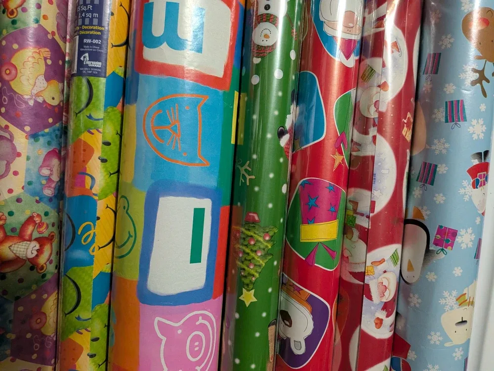 Assorted Christmas/BDay Wrapping Paper Rolls for Kids Kids image indicator(2)