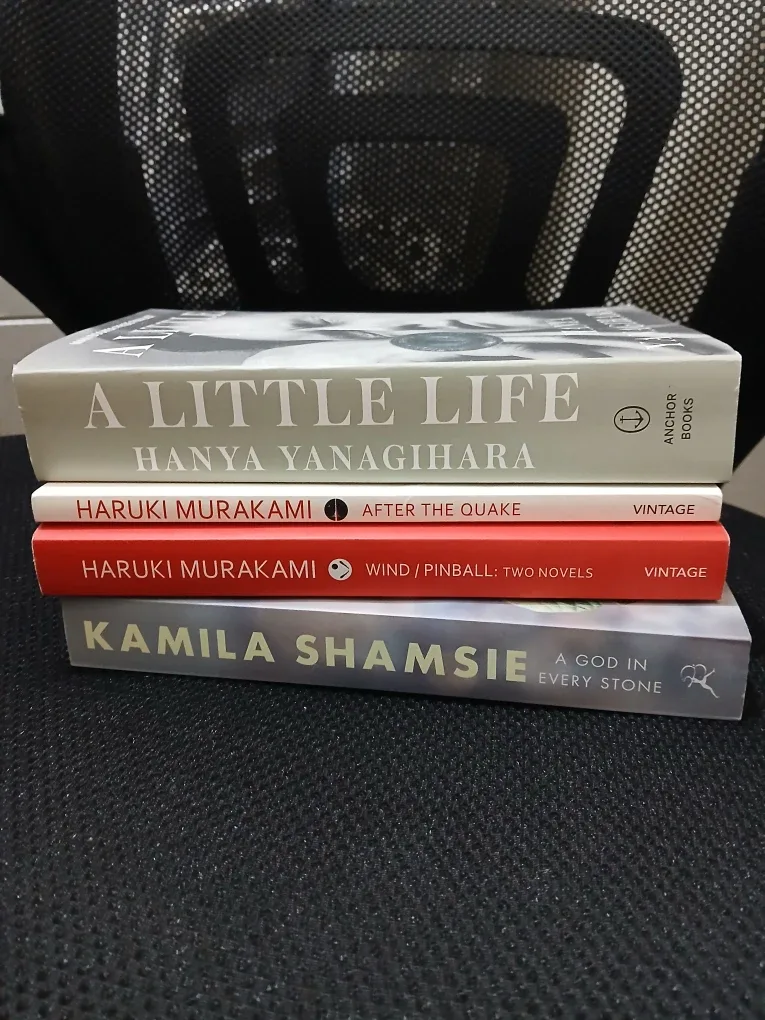 Hanya Yanagihara A Little Life and Haruki Murakami book set